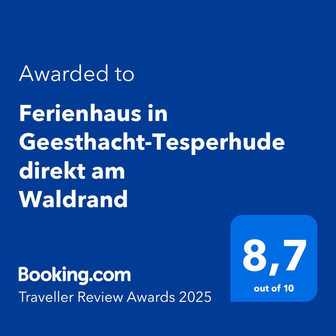 Ferienhaus In Geesthacht-Tesperhude Direkt Am Waldrand Екстериор снимка